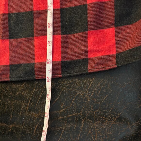 Under Armour plaid flannel shacket with grey cotton knit hood - Picture 12 of 13